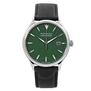 Movado Heritage Quartz Green Dial 40mm Men's Watch
